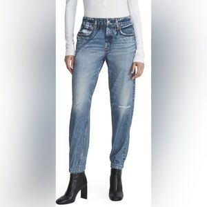 Rag and bone Miramar denim print joggers. Small